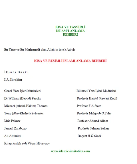 İslam'ı anlamak için kısa ve resimli bir rehber