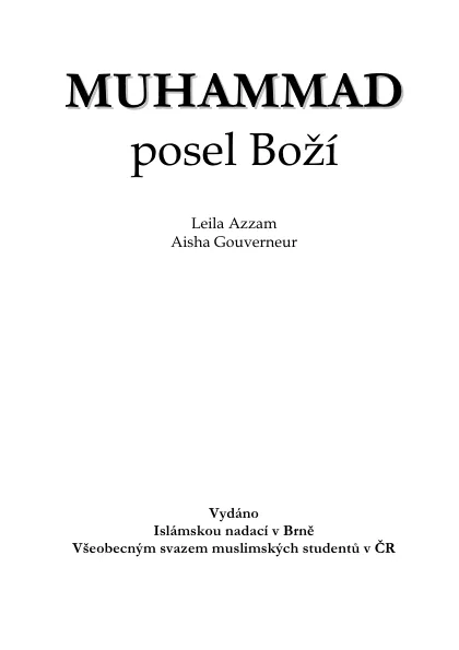 Muhammad posel Bozi