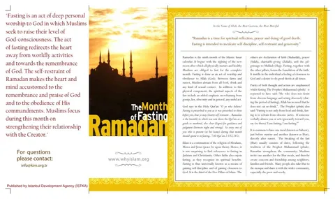 The month of fasting - Ramadan