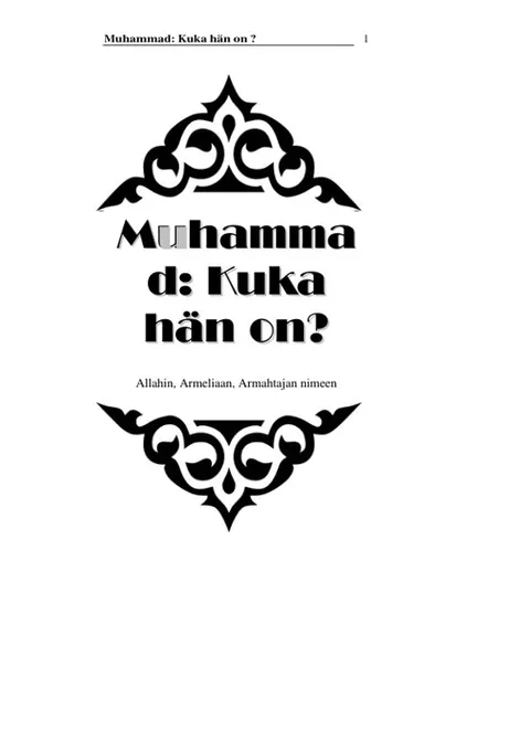 Muhammad: Kuka hän on ?