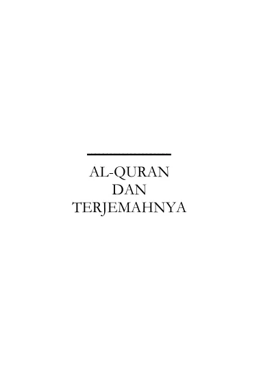Al-Qur'an dalam bahasa Indonesia